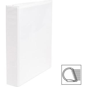 Business Source Basic D-Ring View Binders - 1 1/2" Binder Capacity - Letter - 8 1/2" x 11" Sheet Size - 375 Sheet Capacity - 3 Ring - Fastener: Slant D-Ring - Pocket: Internal - Chipboard, Polypropyle. Picture 5