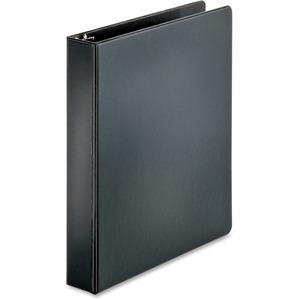 Business Source Basic Round Ring Binders - 1 1/2" Binder Capacity - Letter - 8 1/2" x 11" Sheet Size - 350 Sheet Capacity - 3 Ring - Fastener: Round Ring - Pocket: Internal - Chipboard, Polypropylene . Picture 5
