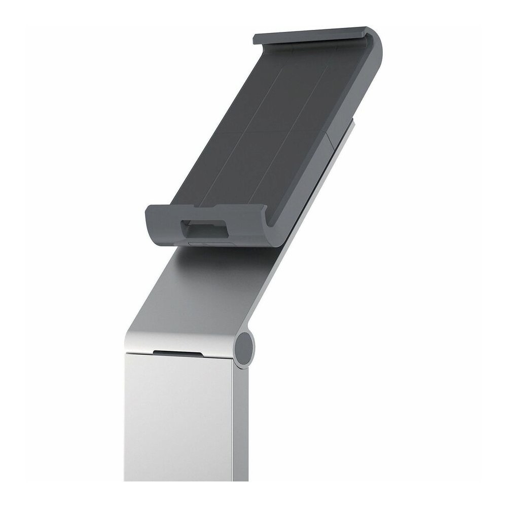 DURABLE Tablet Holder Floor - 47.8" Height x 10.6" Width x 10.6" Depth - Steel, Acrylonitrile Butadiene Styrene (ABS), Aluminum - Silver - Flexible, Floor Standing, Locking Mechanism, Adjustable Arm, . Picture 6