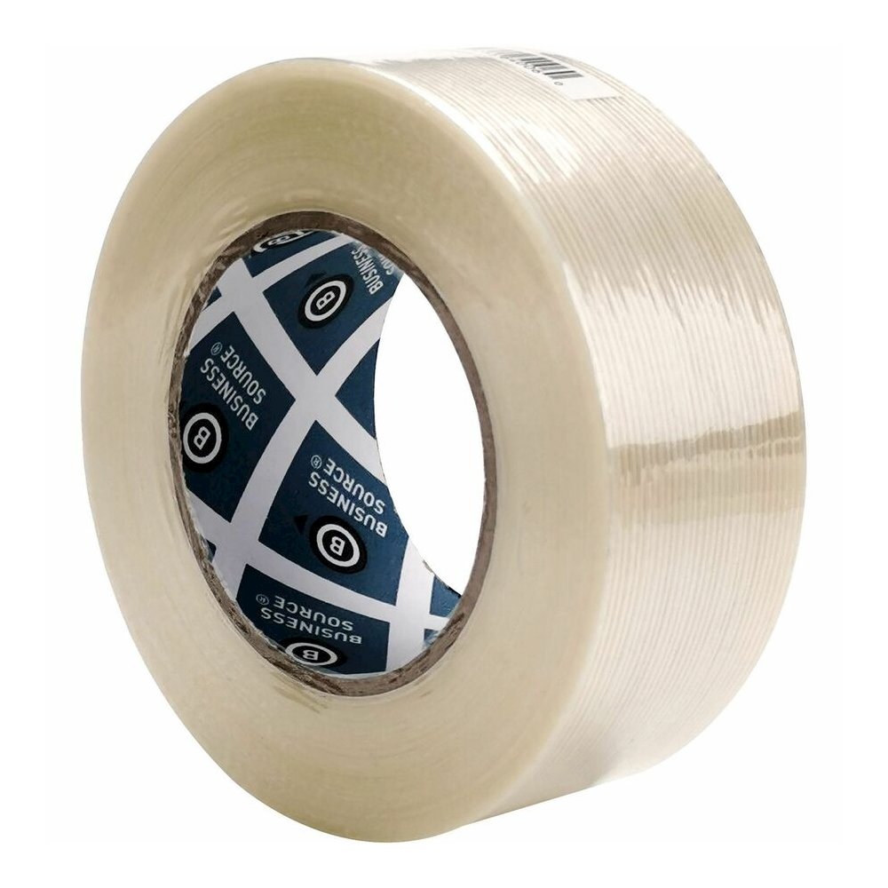 Business Source Filament Tape - 60 yd Length x 2" Width - 3" Core - White - Fiberglass Filament - For Reinforcing - 1 Roll. Picture 4