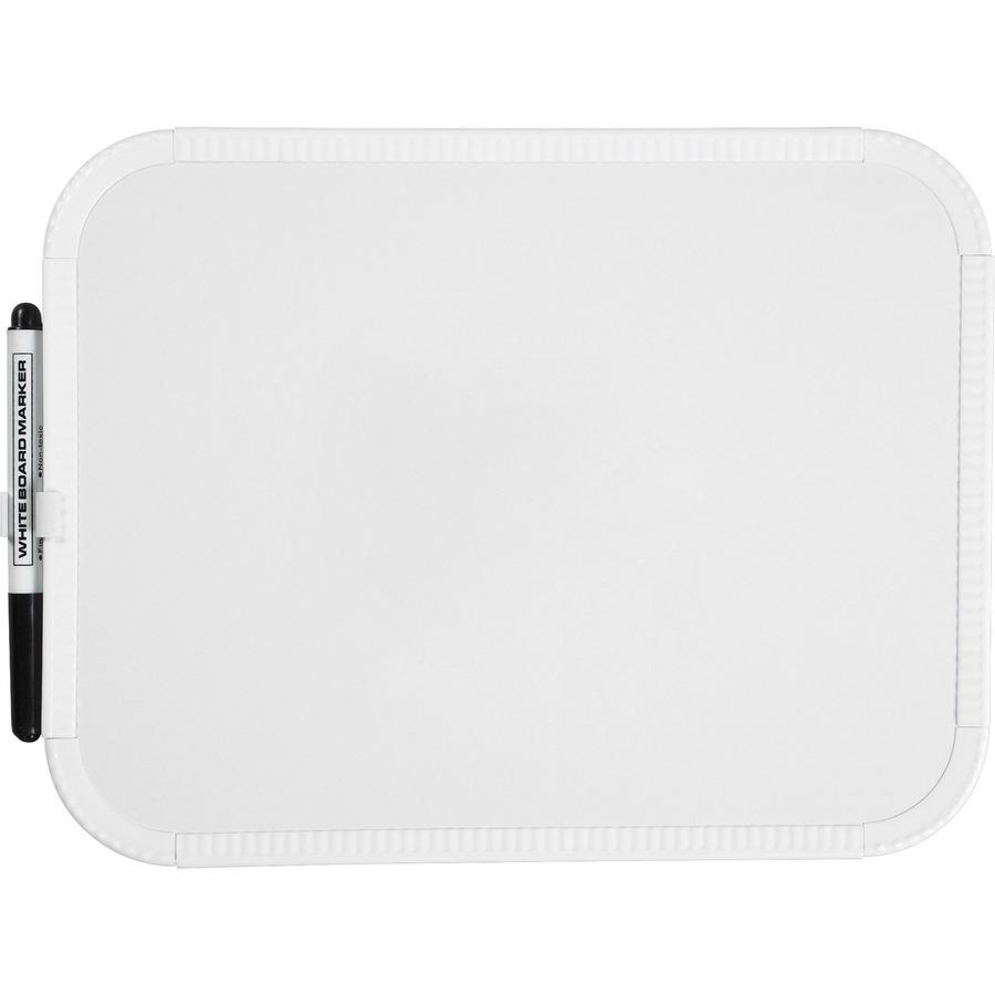 Lorell Personal Whiteboard - 11" (0.9 ft) Width x 8.5" (0.7 ft) Height - White Melamine Surface - White Plastic Frame - Rectangle - 1 Each. Picture 10