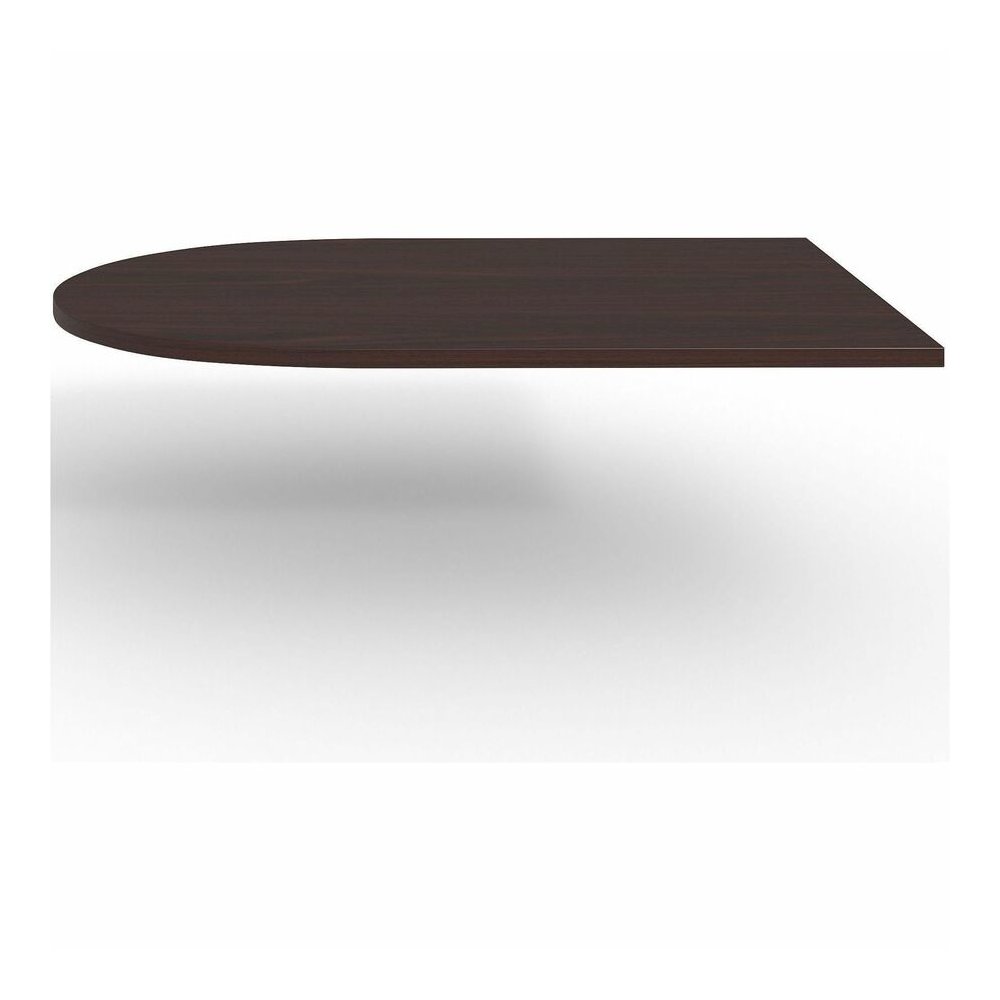 Lorell Prominence 2.0 Half-Racetrack Conference Tabletop - Mahogany Racetrack, Laminated Top - 72" Table Top Width x 48" Table Top Depth x 1.50" Table Top Thickness - Conferencing, Office - Assembly R. Picture 5