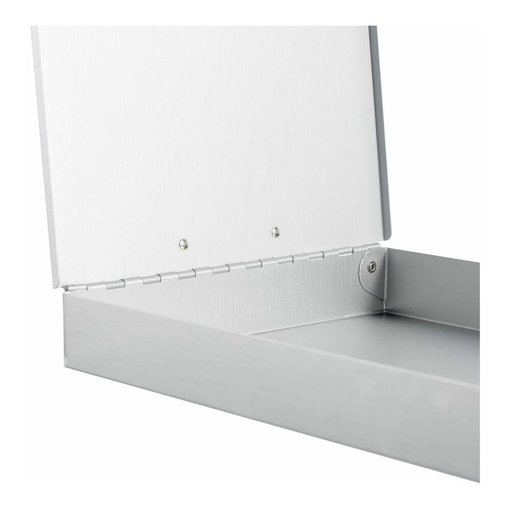 Business Source Storage Clipboard - Storage for 50 Document - 8 1/2" x 11" Sheet Size - Silver - 1 Each. Picture 5
