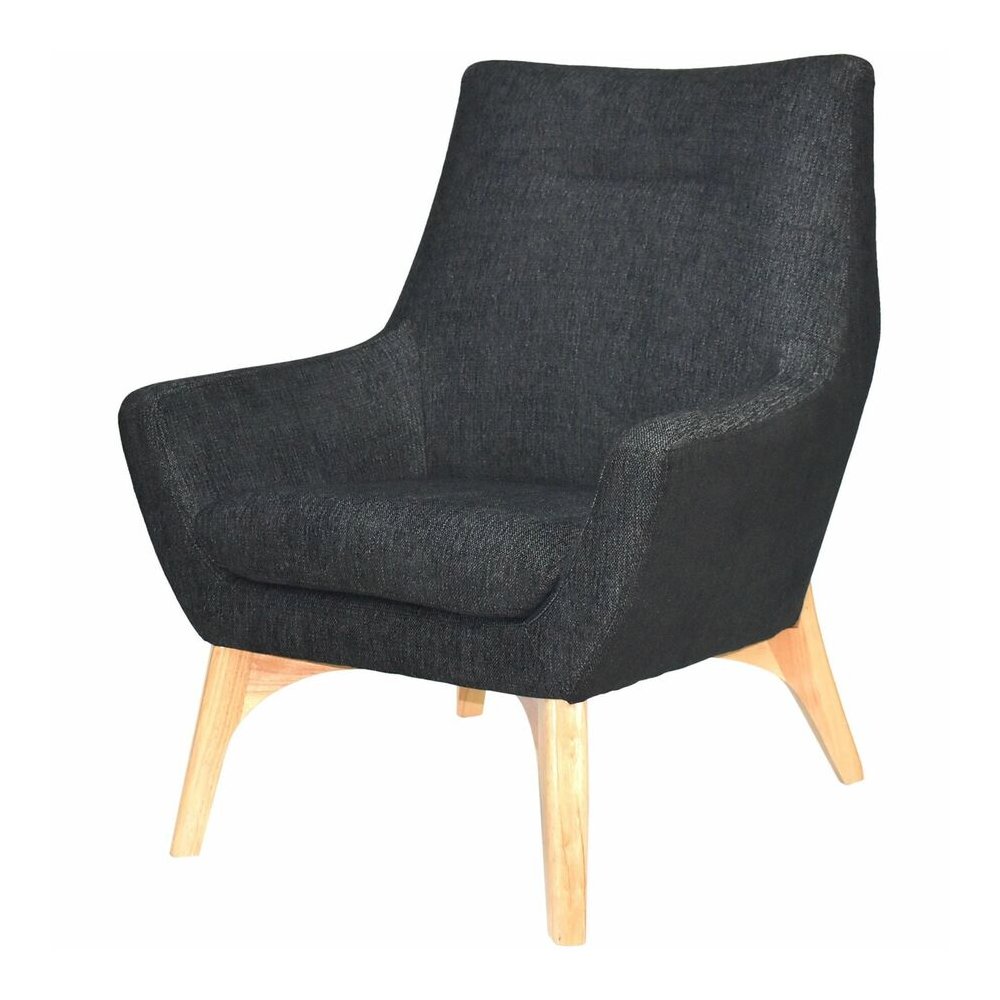 Lorell Quintessence Collection Upholstered Chair - Black Seat Color - Black Back Color - Low Back - Four-legged Base - 1 Each. Picture 5