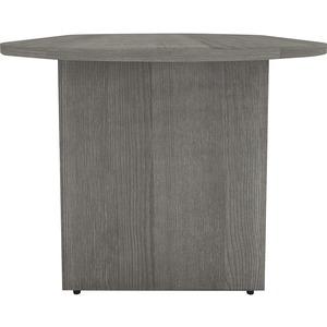 Lorell Essentials Oval Conference Table - Oval - 1.3" Thickness Top, 36" Height x 72" Width x 29.5" Depth - Material: Wood - Finish: Weathered Charcoal, Laminate - Adjustable Floor Guide - For Confere. Picture 3