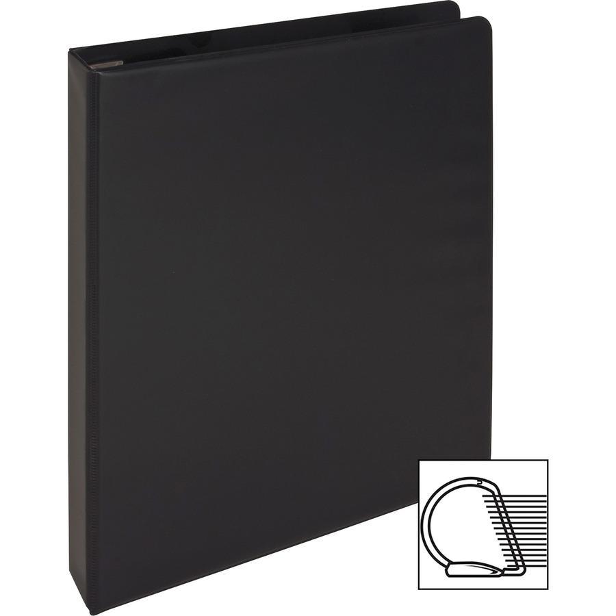 Business Source EasyOpen Locking Slant-D Ring Binders - 1" Binder Capacity - Letter - 8 1/2" x 11" Sheet Size - 200 Sheet Capacity - Slant D-Ring Fastener(s) - Inside Front & Back Pocket(s) - Polyprop. Picture 5
