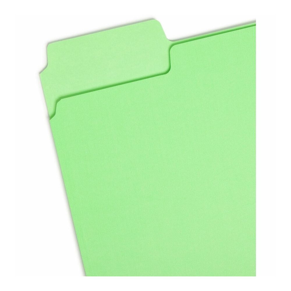 Smead SuperTab 1/3 Tab Cut Letter Recycled Top Tab File Folder - 8 1/2" x 11" - 3/4" Expansion - Top Tab Location - 11 pt. - Bright Purple, Bright Pink, Bright Green, Bright Blue - Labeling Area, Stur. Picture 4