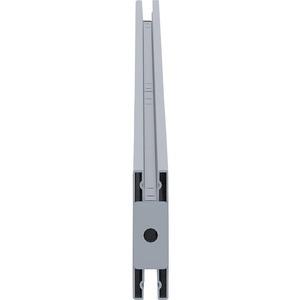 Lorell Double-wide Horizontal Panel Strip for Adaptable Panel System - 67" Width x 0.50" Depth x 1.80" Height - Aluminum - Silver - 1 Each. Picture 8