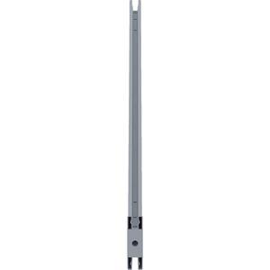 Lorell Single-Wide Horizontal Panel Strip for Adaptable Panel System - 33.12" Width x 0.50" Depth x 1.75" Height - Aluminum - Silver - 1 Each. Picture 7