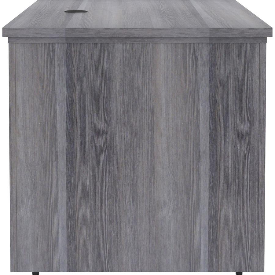 Lorell Essentials Series Sit-to-Stand Desk Shell - 0.1" Thickness Top, 49" Height x 72" Width x 29" Depth - Finish: Weathered Charcoal - Laminate Table Top - 1 Each. Picture 6