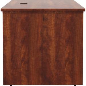 Lorell Essentials Series Sit-to-Stand Desk Shell - 0.1" Top, 1" Edge, 72" x 29"49" - Finish: Cherry - Laminate Table Top. Picture 6
