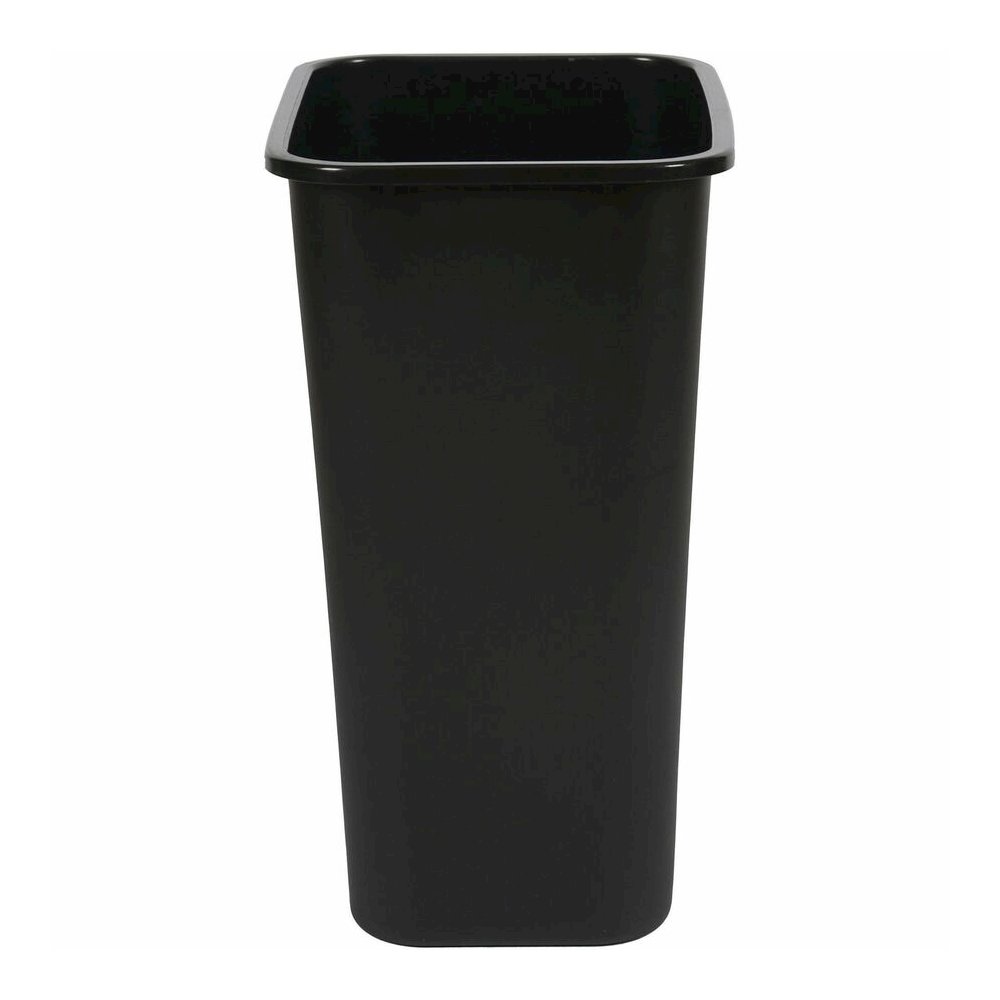 Genuine Joe 41-Quart Wastebasket - 10.25 gal Capacity - Durable, Sturdy, Dent Resistant, Chip Resistant, Rust Resistant, Long Lasting - 19.9" Height x 9.4" Width x 15.2" Depth - Polyethylene - Black -. Picture 2