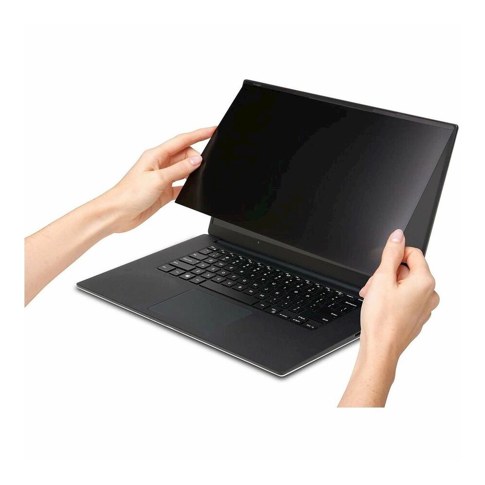 Kensington MagPro 15.6 " (16:9) Laptop Privacy Screen with Magnetic Strip - TAA Black - For 15.6" Widescreen LCD Notebook - 16:9 - Damage Resistant, Fingerprint Resistant, Fluid Resistant, Scratch Res. Picture 3
