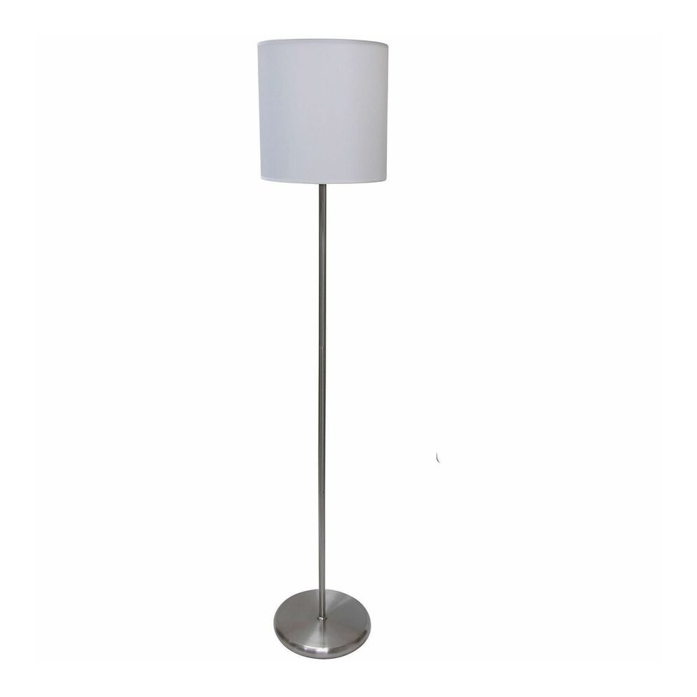 Ledu Slim Line Lamp Combo Pack - 13 W CFL, LED Bulb - Silver - Steel - Floor-mountable, Desk Mountable - Silver, White. Picture 2