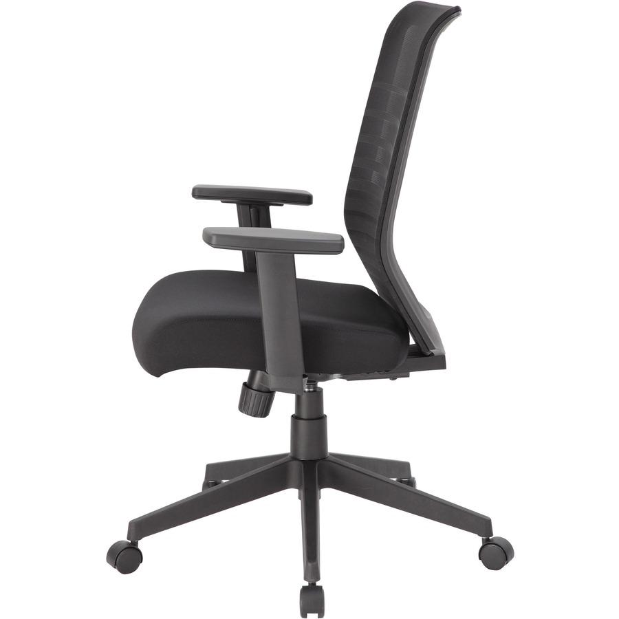 Lorell Removable Mesh Seat Cover - Fabric Seat - Black - Armrest - 1 Each. Picture 6