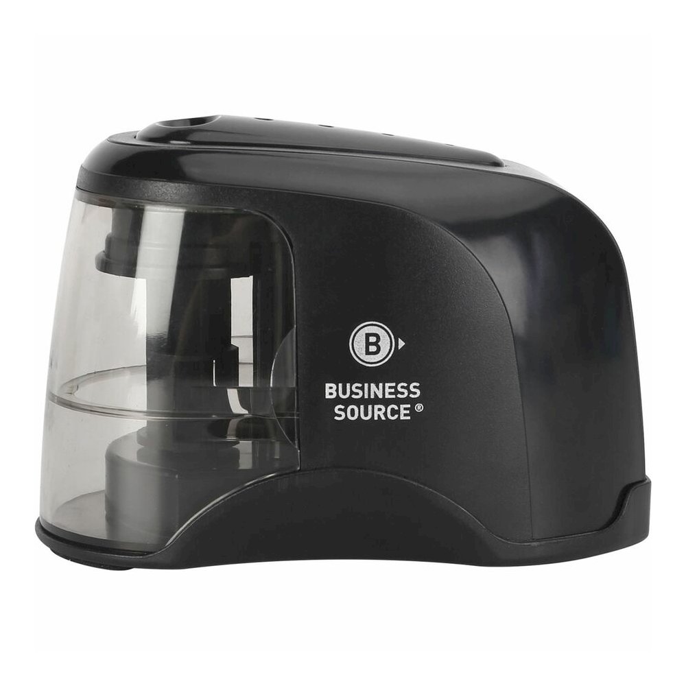 Business Source 2-way Electric Pencil Sharpener - AC Adapter Powered - Steel Alloy, ABS Plastic - 1 Each. Picture 2