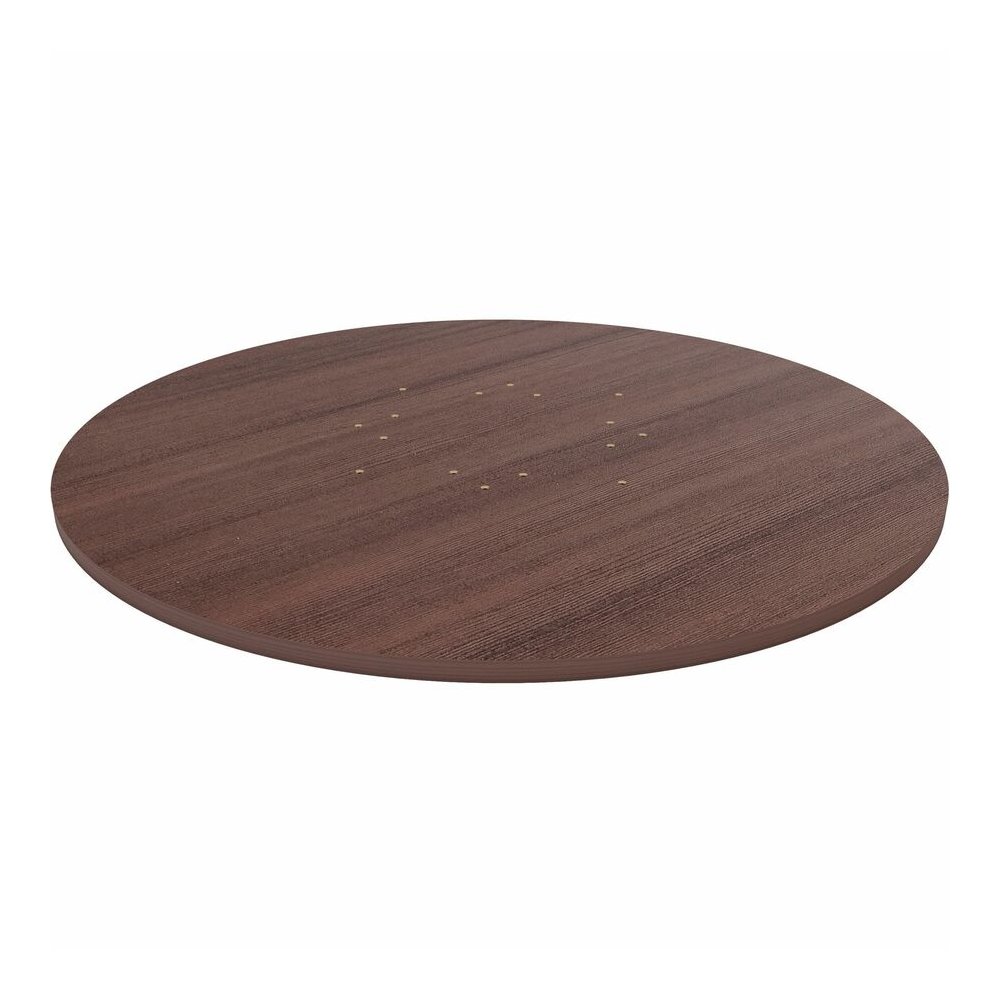 Lorell Essentials Conference Tabletop - Espresso Round Top - Contemporary Style - 1" Table Top Thickness x 48" Table Top Diameter - Assembly Required - 1 Each. Picture 3