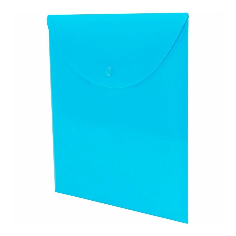 Smead Letter Filing Envelope - 8 1/2" x 11" - Teal - Closed On Top, Closed Sides, Water Resistant, Tear Resistant, Snap Closure, Durable, Compact - 10 / Box. Picture 3