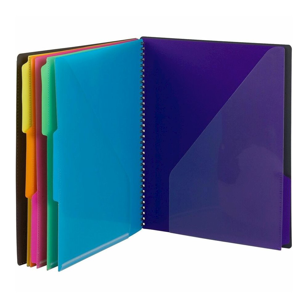 Smead 1/3 Tab Cut Letter Organizer Folder - 8 1/2" x 11" - 12 Pocket - Assorted Tab Position - Gray - 1 Each. Picture 4
