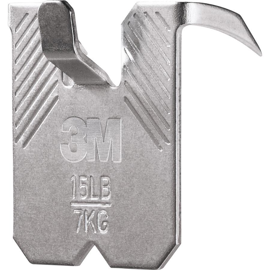 3M CLAW Drywall Picture Hanger - 15 lb (6.80 kg) Capacity - for Pictures, Mirror, Decoration, Art, Home - Gray - 5 / Pack. Picture 5