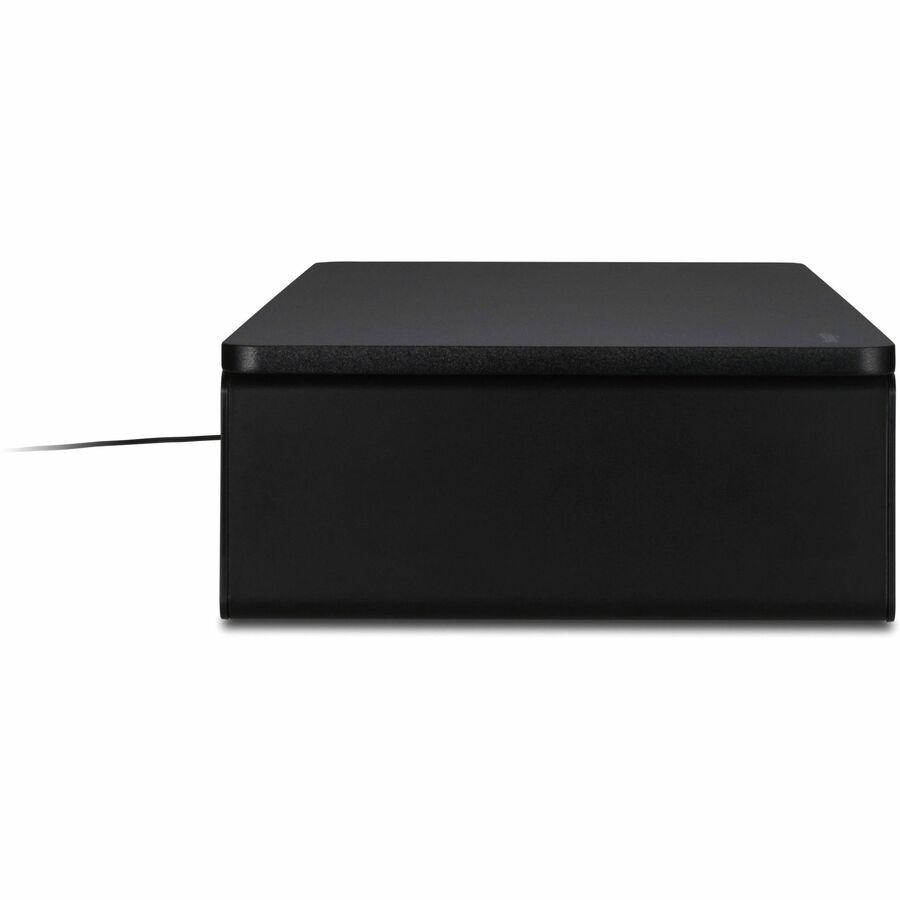 Kensington UVStand Monitor Stand with UVC Sanitization Compartment - Black. Picture 6