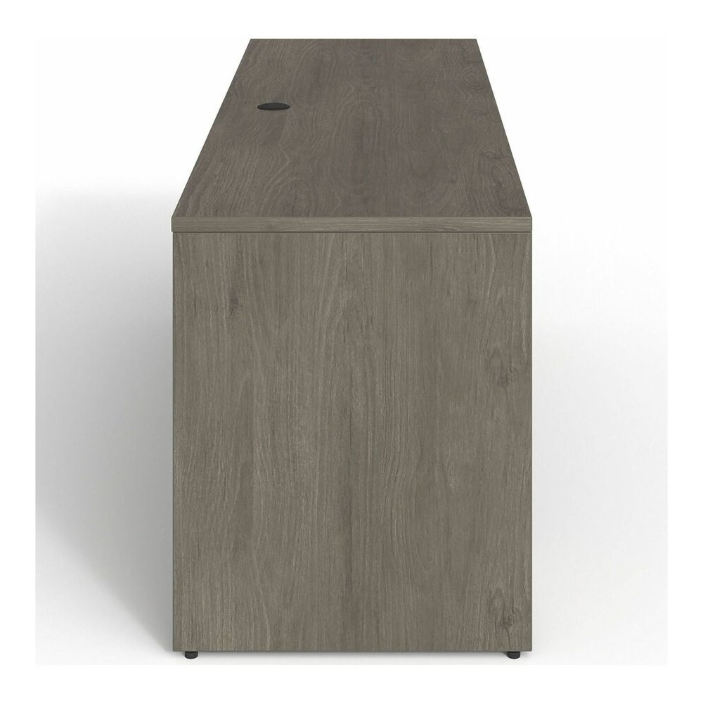 Lorell Prominence 2.0 Double-Pedestal Credenza - Rectangle - 29" Height x 72" Width x 24" Depth, 1" Thickness Top - Total Drawer(s): 2 - Double Pedestal on Left/Right Side - Band Edge - Material: Part. Picture 3