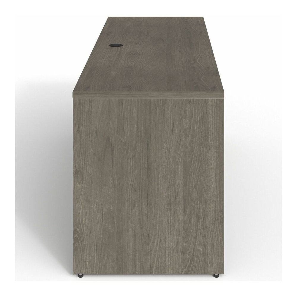 Lorell Prominence 2.0 Right-Pedestal Credenza - Rectangle - 29" Height x 72" Width x 24" Depth, 1" Thickness Top - Total Drawer(s): 2 - Single Pedestal on Right Side - Band Edge - Material: Particlebo. Picture 3