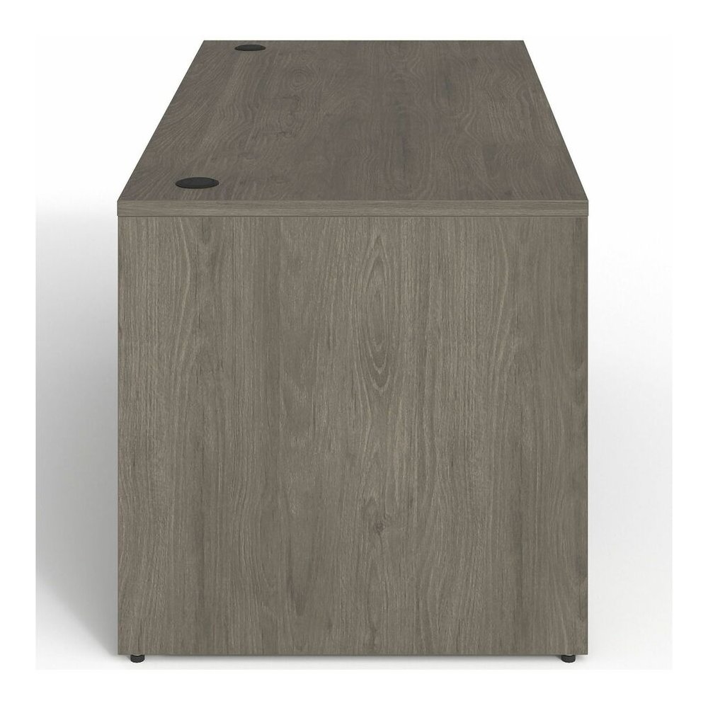 Lorell Prominence 2.0 Left-Pedestal Desk - Rectangle - 29" Height x 60" Width x 30" Depth, 1" Thickness Top - Total Drawer(s): 3 - Single Pedestal on Left Side - Band Edge - Material: Particleboard - . Picture 3