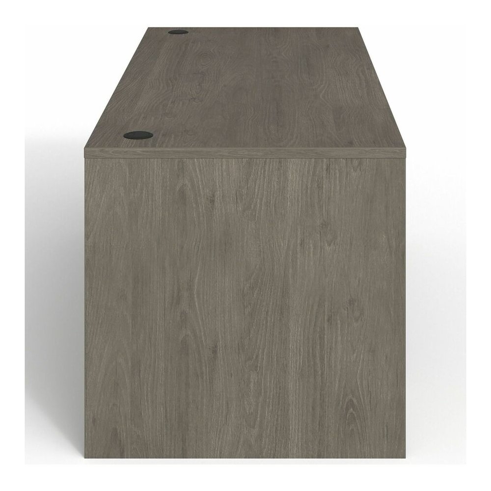 Lorell Prominence 2.0 Double-Pedestal Desk - Rectangle - 29" Height x 66" Width x 30" Depth, 1" Thickness Top - Total Drawer(s): 5 - Double Pedestal on Left/Right Side - Band Edge - Material: Particle. Picture 3