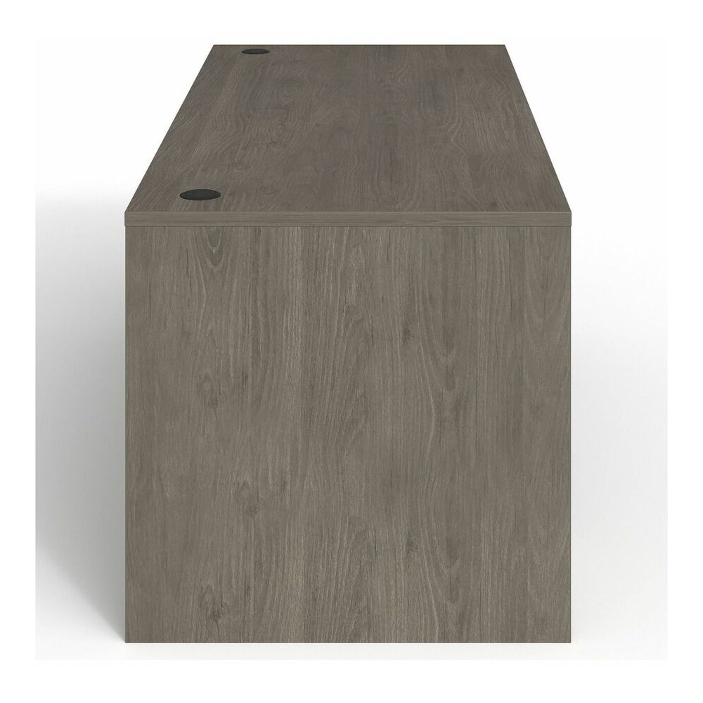 Lorell Prominence 2.0 Left-Pedestal Desk - Rectangle - 29" Height x 66" Width x 30" Depth, 1" Thickness Top - Total Drawer(s): 3 - Single Pedestal on Left Side - Band Edge - Material: Particleboard - . Picture 4
