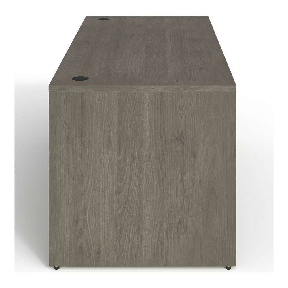 Lorell Prominence 2.0 Right-Pedestal Desk - Rectangle - 29" Height x 66" Width x 30" Depth, 1" Thickness Top - Total Drawer(s): 3 - Single Pedestal on Right Side - Band Edge - Material: Particleboard . Picture 3