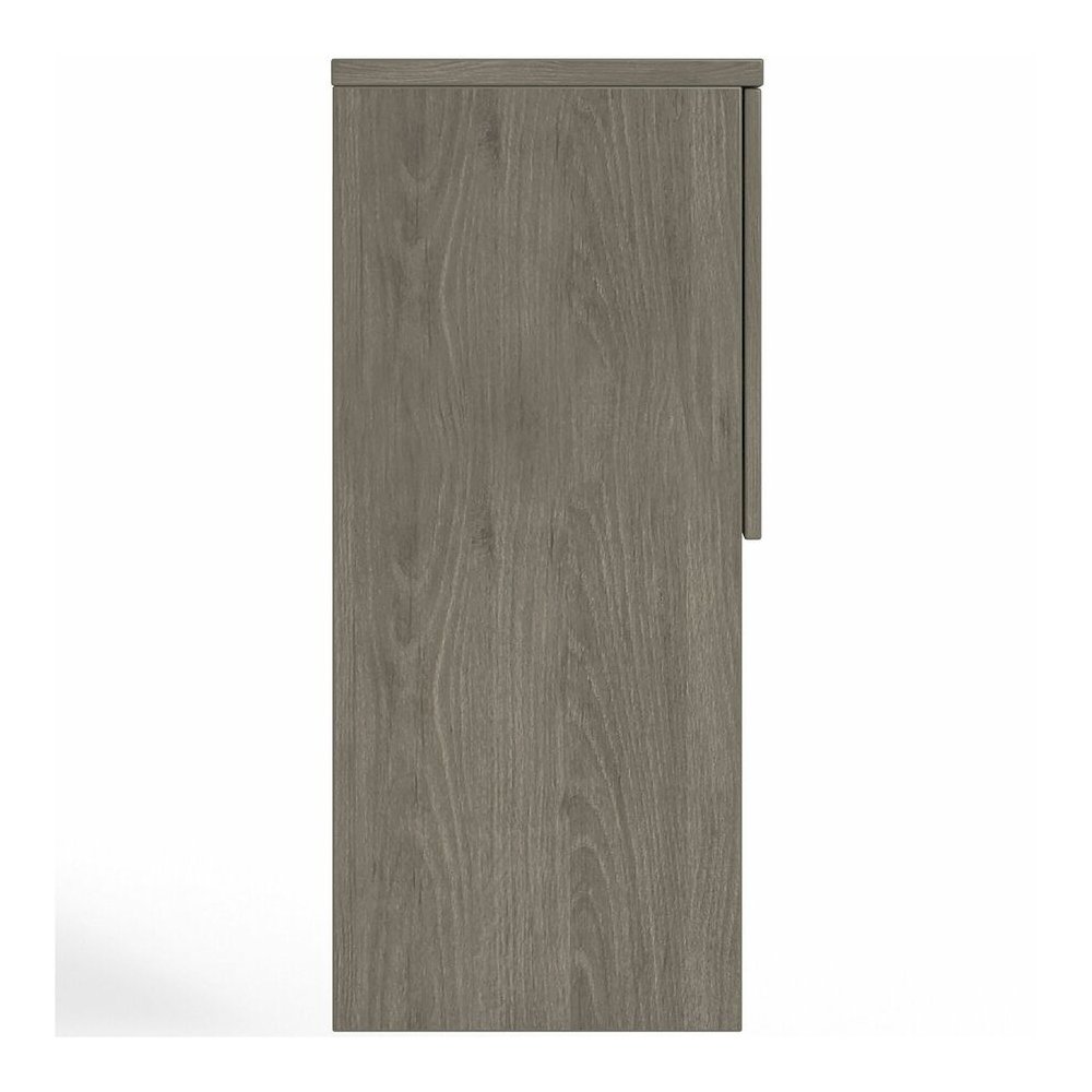 Lorell Prominence 2.0 Hutch - Rectangle - 39" Height x 66" Width x 16" Depth - 4 Door(s) - Material: Particleboard - Finish: Gray Elm, Thermofused Melamine (TFM), Laminate - Mar Resistant, Burn Resist. Picture 5