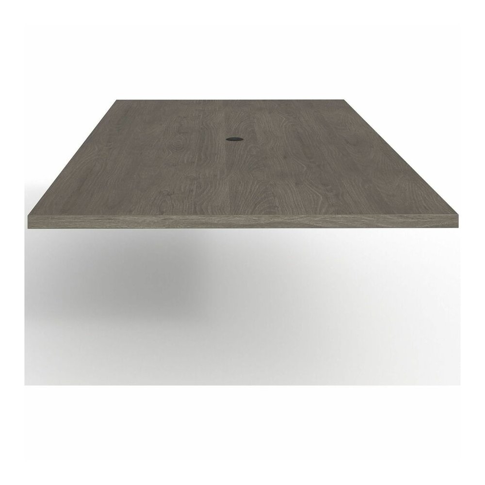 Lorell Prominence 2.0 Rectangular Conference Tabletop - Rectangle - 96" Width x 48" Depth, x 1.5" Thickness Top - Material: Particleboard - Finish: Gray Elm - Laminated, Durable, Mar Resistant, Burn R. Picture 3