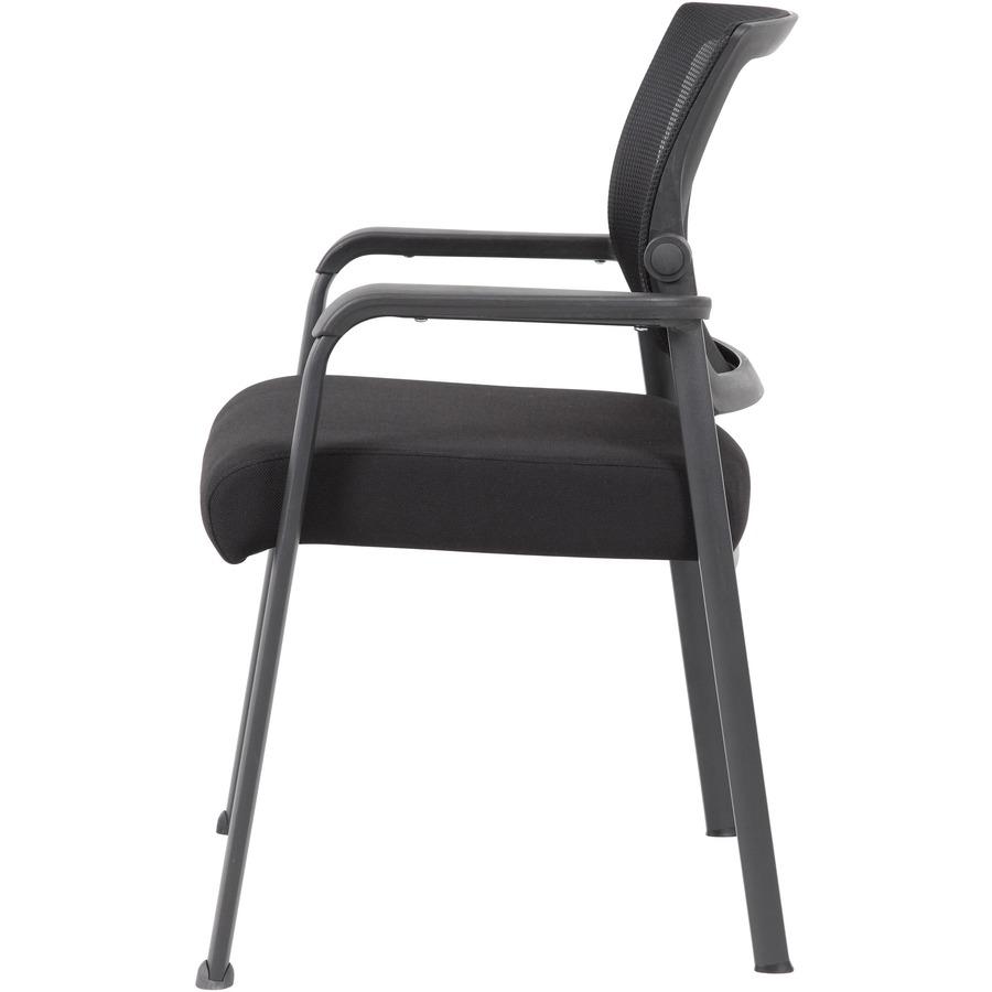 Boss Mesh 4-Legged Guest Chair - Black Seat Color - Black Back Color - Mesh Back Material - Tubular Steel Frame Material - Four-legged Base - 1 Carton. Picture 6