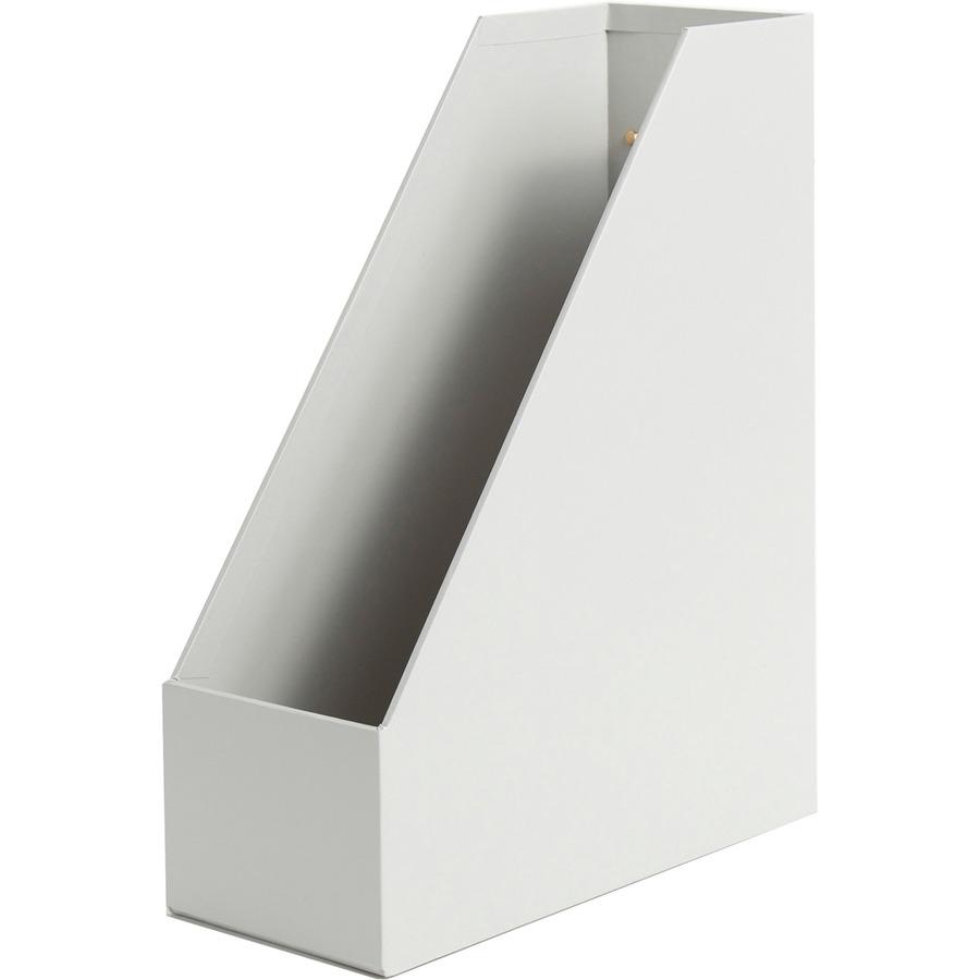 U Brands 4 Piece Desk Organization Kit - 4.1" Height x 9.8" Width12" Length%Desktop - Sturdy, Lightweight - Gray - Chipboard, Paper - 1 Each. Picture 10