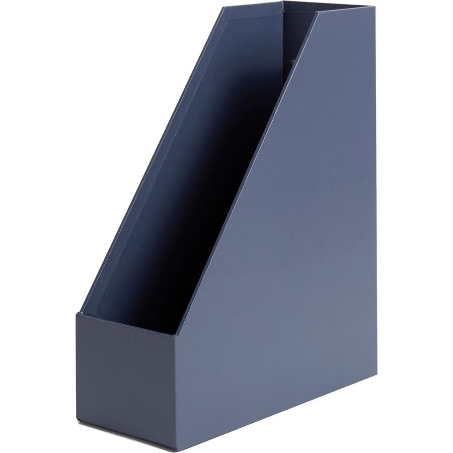 U Brands 4-Piece Desk Organization Set - Desktop - Paper Wrapped - Navy - Chipboard, Paper - 1 Each. Picture 2