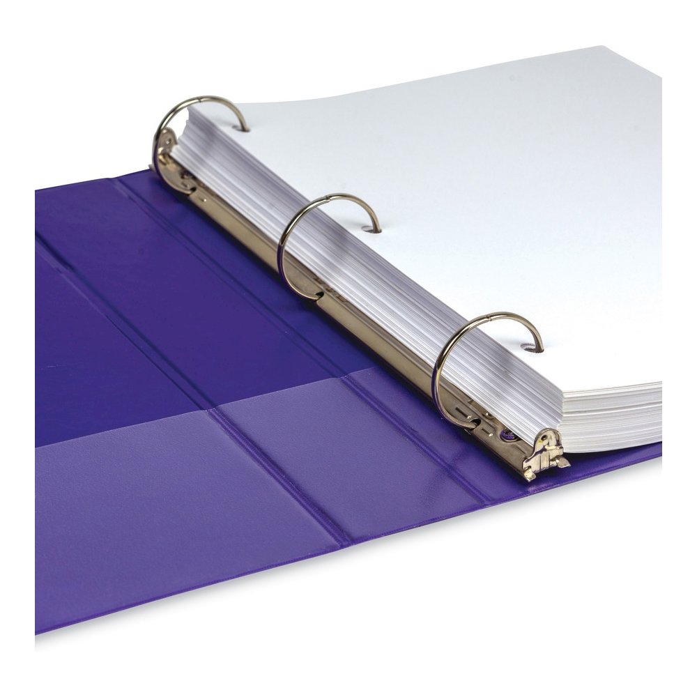 Samsill Earth's Choice Plant-based View Binders - 1 1/2" Binder Capacity - Letter - 8 1/2" x 11" Sheet Size - 3 Ring - Fastener: Round Ring - Chipboard, Polypropylene, Plastic - Purple - Recycled - Bi. Picture 8