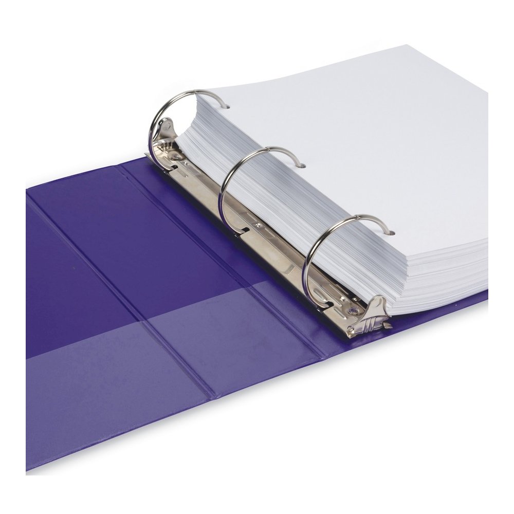 Samsill Earth's Choice Plant-based View Binders - 3" Binder Capacity - Letter - 8 1/2" x 11" Sheet Size - 3 Ring - Fastener: Round Ring - Chipboard, Polypropylene, Plastic - Purple - Recycled - Durabl. Picture 6