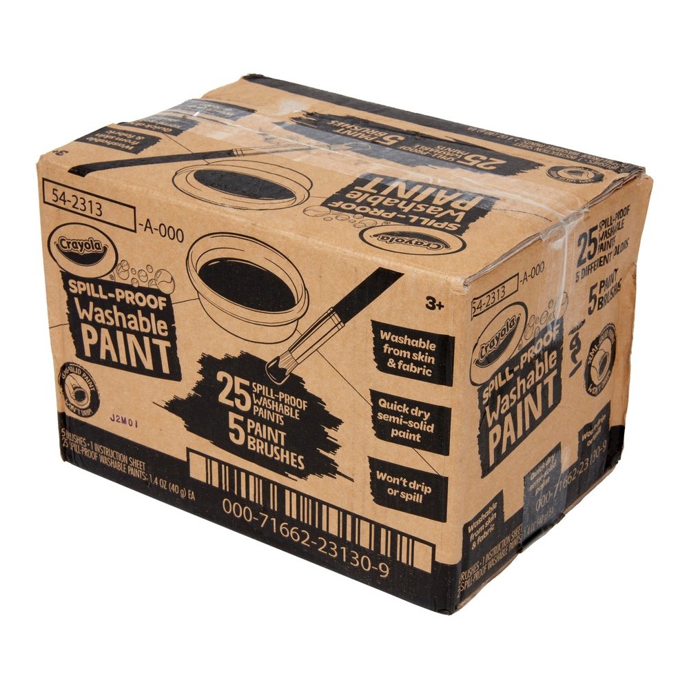 Crayola Spill Proof Washable Paint Set - Art, Craft - Recommended For 3 Year - 25 / Pack. Picture 7