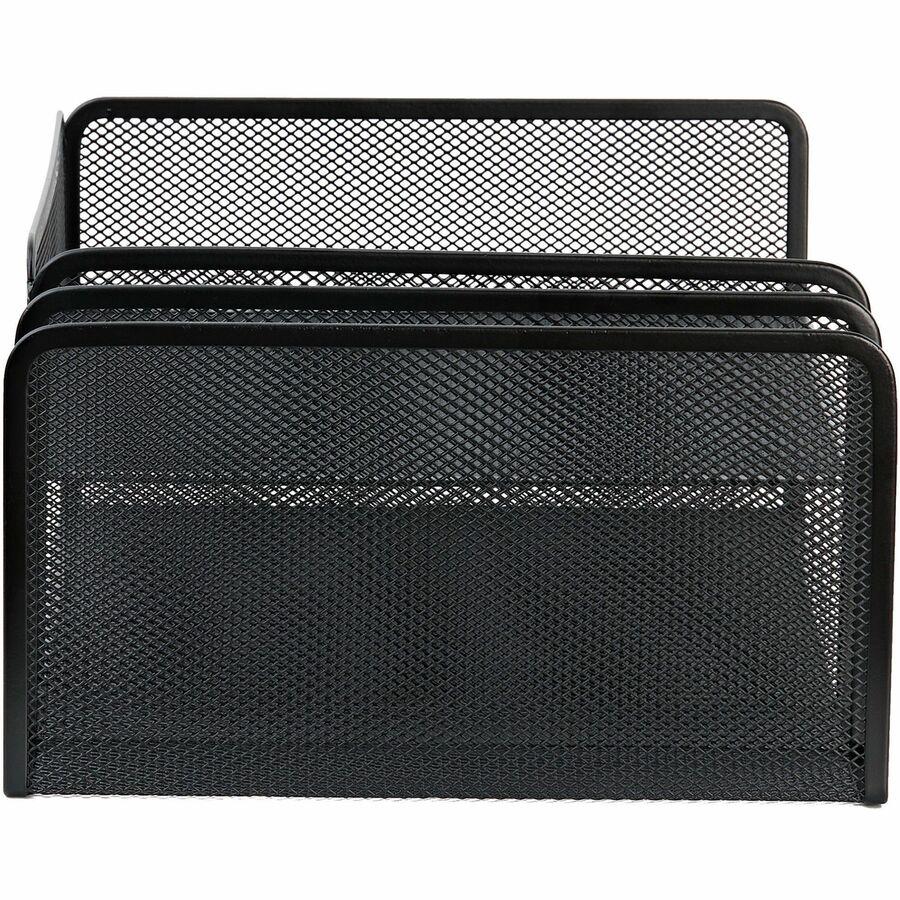 Lorell 4-Tier File Organizer - 4 Tier(s) - Horizontal/Vertical - Desktop - Black - Steel Mesh - 1 Each. Picture 8