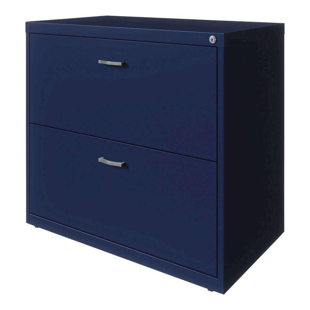 NuSparc 2-Drawer Lateral File - 30" Width x 17.6" Depth x 27.7" Height - 2 x Drawer(s) for File - Letter - Lateral - Interlocking, Anti-tip, Ball Bearing Slide, Ball-bearing Suspension, Removable Lock. Picture 4