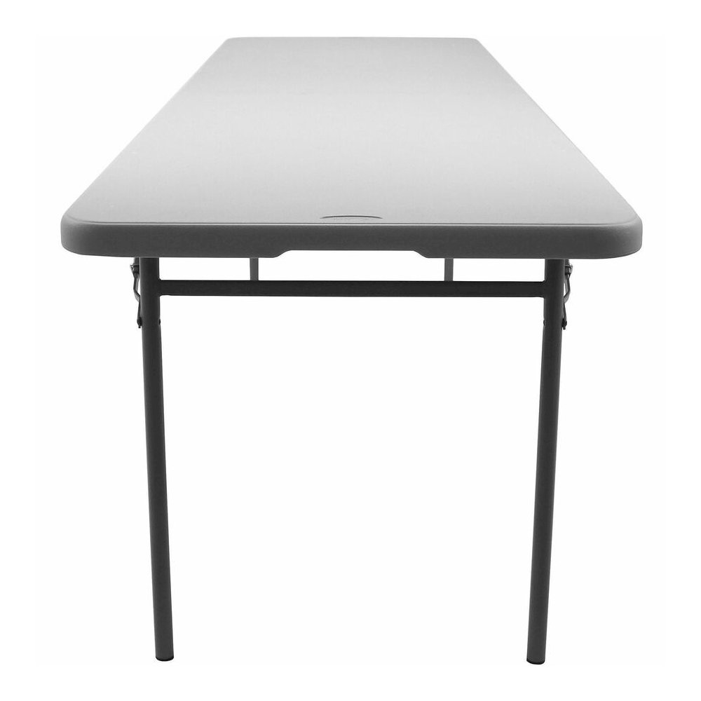 National Public Seating Industrial Fold-in-Half Tables - Speckled Gray Rectangle Top - Four Leg Base - 4 Legs - 700 lb Capacity - 96" Table Top Length x 30" Table Top Width x 1.70" Table Top Thickness. Picture 5