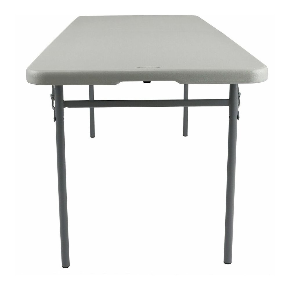 National Public Seating Industrial Fold-in-Half Tables - Speckled Gray Rectangle Top - Four Leg Base - 4 Legs - 700 lb Capacity - 72" Table Top Length x 30" Table Top Width x 1.70" Table Top Thickness. Picture 7