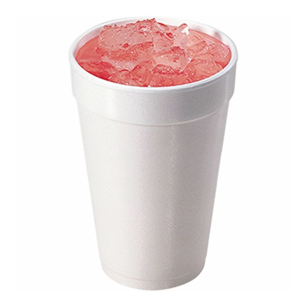 Dart J Cup 16 oz Insulated Foam Cups - 16 fl oz - White - Foam - Cold Drink, Hot Drink, Soft Drink - 25/Bag - 40 / Carton. Picture 6