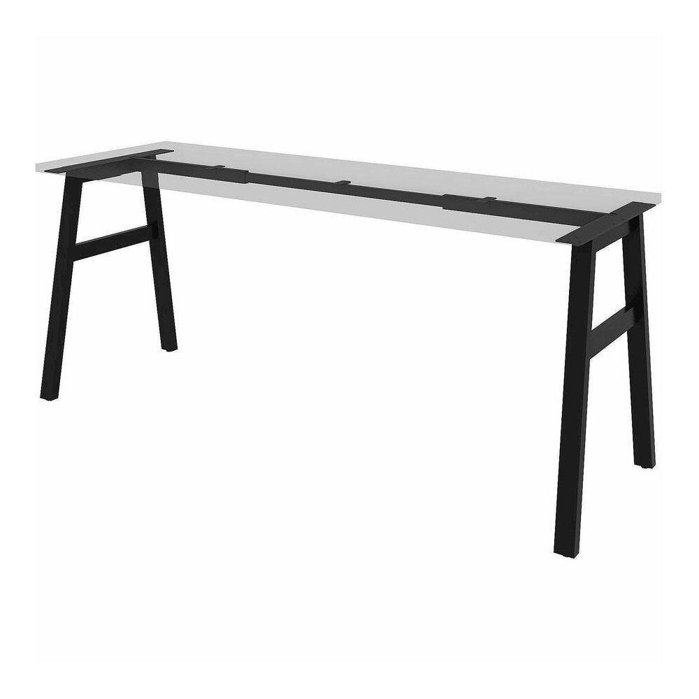 Lorell Table Base - Powder Coated A-shaped, Black Base - 28.50" Height x 71.60" Width x 23.20" Depth - Metal Base Material - 1 Each. Picture 5