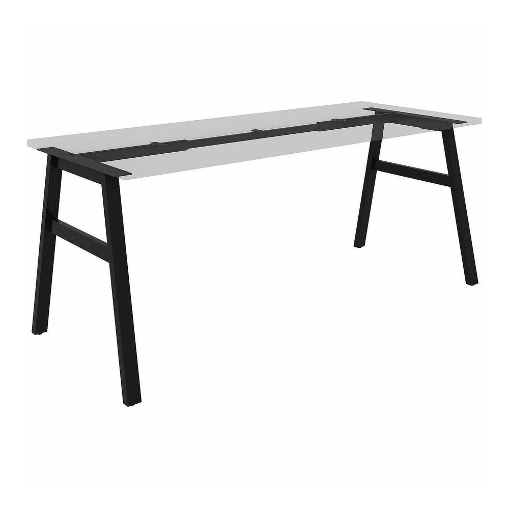 Lorell Table Base - Powder Coated A-shaped, Black Base - 28.50" Height x 71.60" Width x 29.10" Depth - Metal Base Material - 1 Each. Picture 5