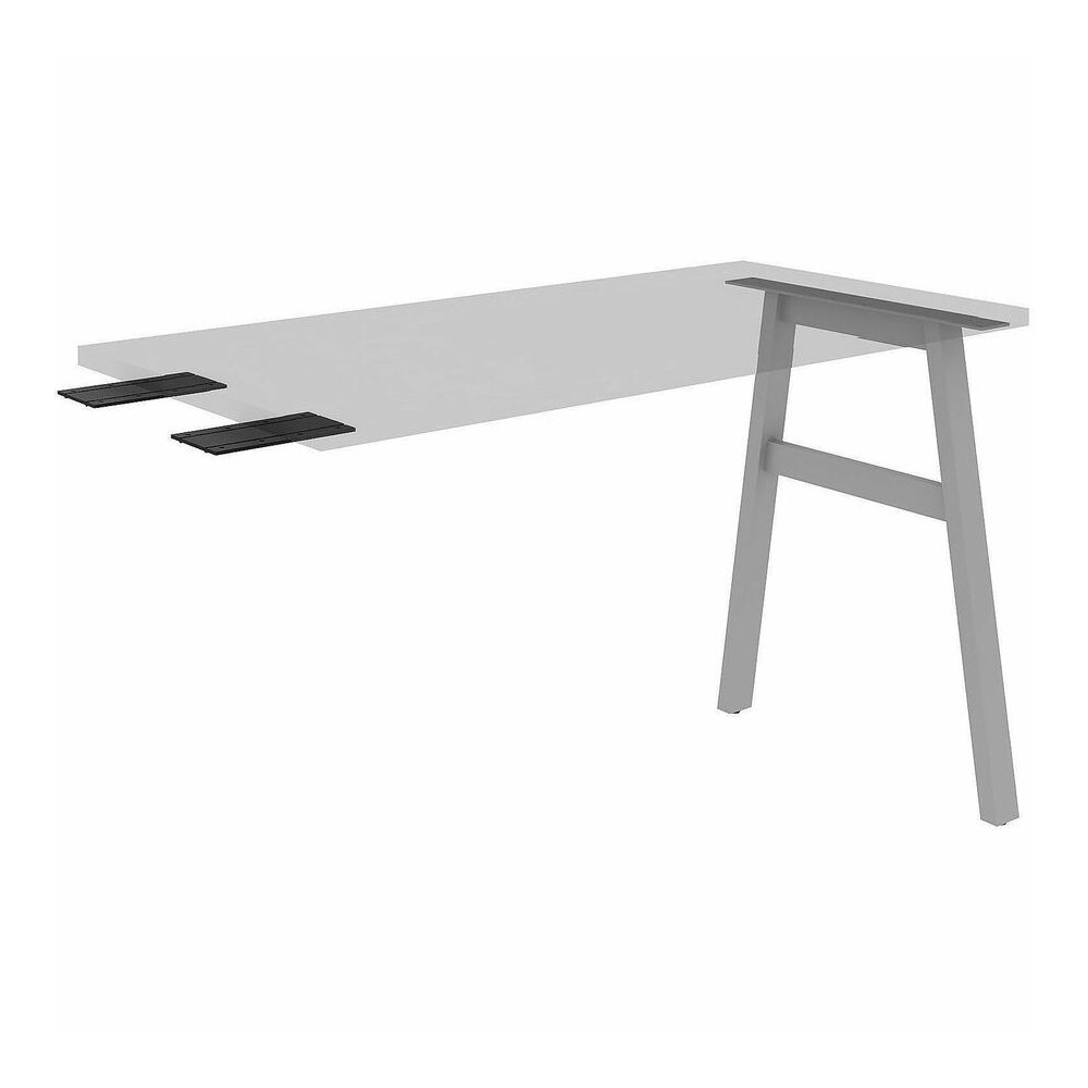 Lorell Adjustable Table Leg Bases & Returns - Assembly Required - Silver - 1 / Each. Picture 6