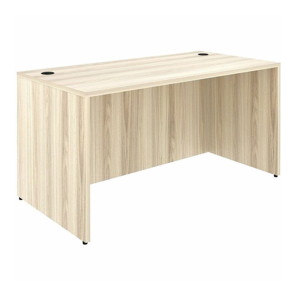 Lorell Essentials Retangular Desk Shell - Assembly Required - Modern Elm - 1 Each. Picture 5