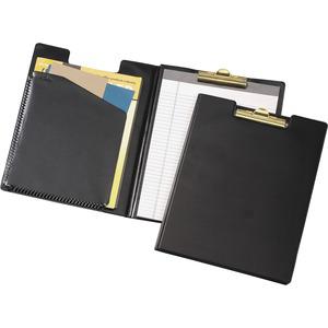 Cardinal 252 610 Letter Pad Folio - 8 1/2" x 11" - 100 Sheet Capacity - 1 Inside Front Pocket(s) - Vinyl, Polyvinyl Chloride (PVC) - Black - 1 Each. Picture 10