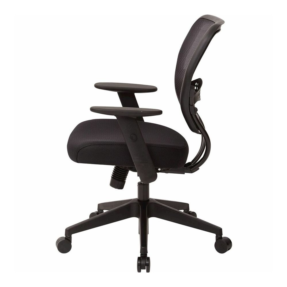 Office Star Professional Air Grid Back Managers Chair - Black Seat Color - Mesh Seat Material - Mesh Back Material - Black Frame Color - 5-star Base - 1 Each. Picture 5